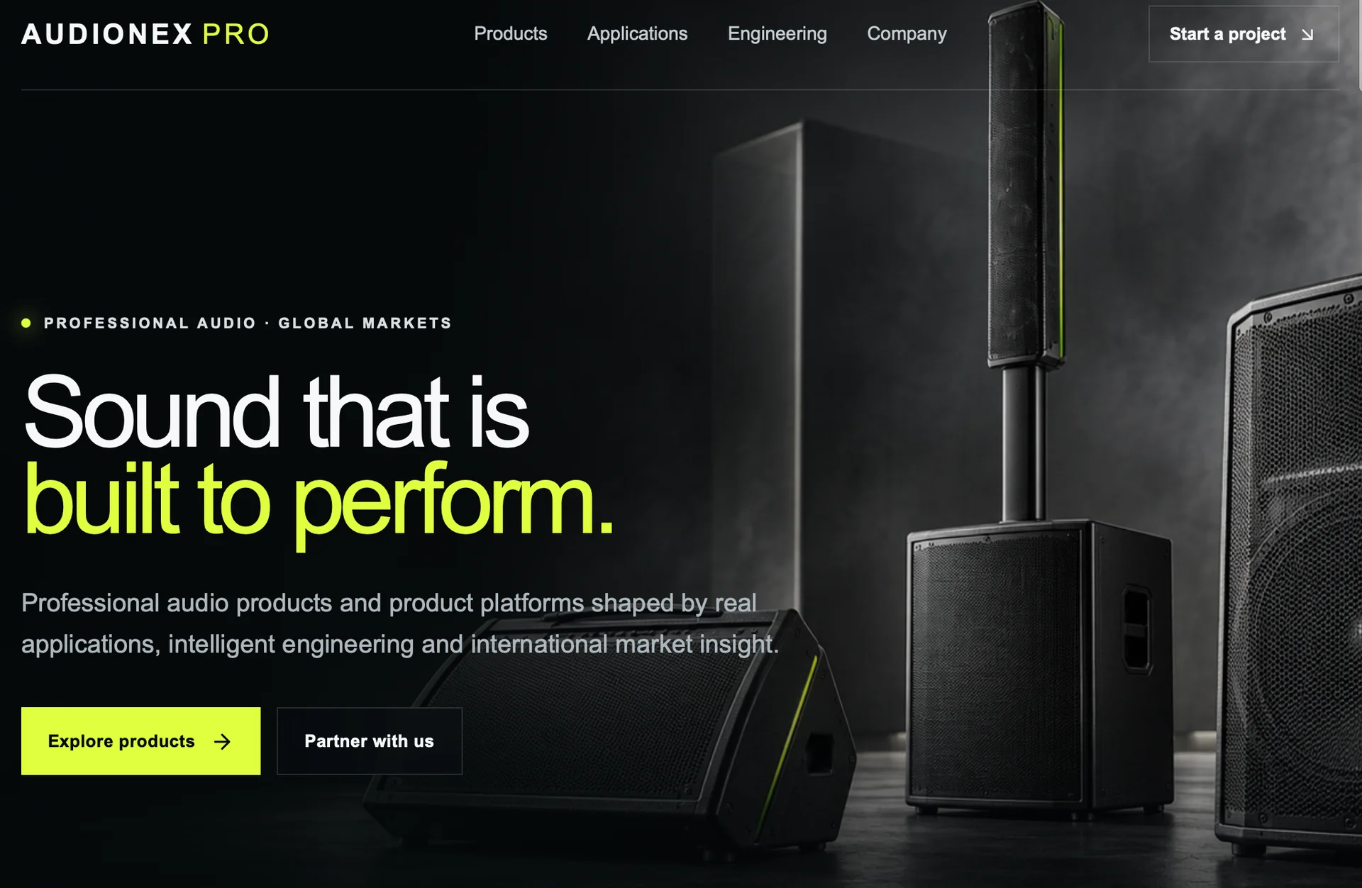 AUDIONEX PRO professional audio systems